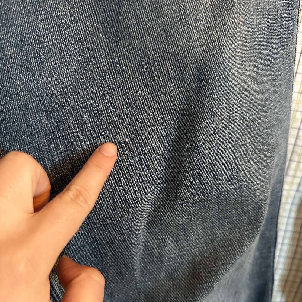 Duer Midweight Denim High Rise Straight (Button Fly) - Medium Blue - Picture 7 of 8